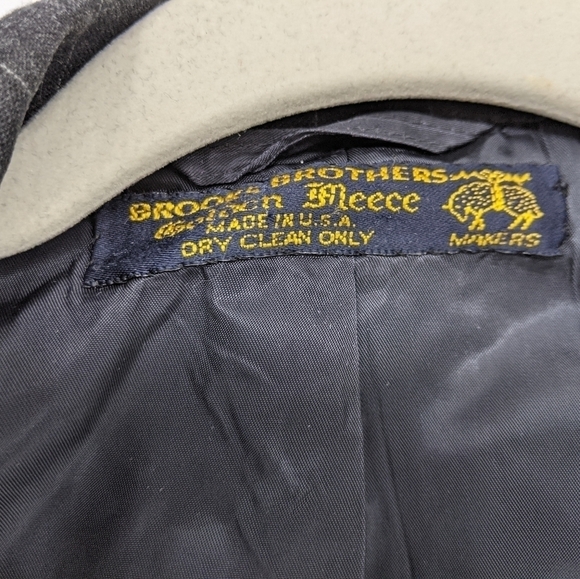 VTG Brooks Brothers Golden Fleece Sport Coat Suit Jacket All Wool Pinstripe - Picture 5 of 14